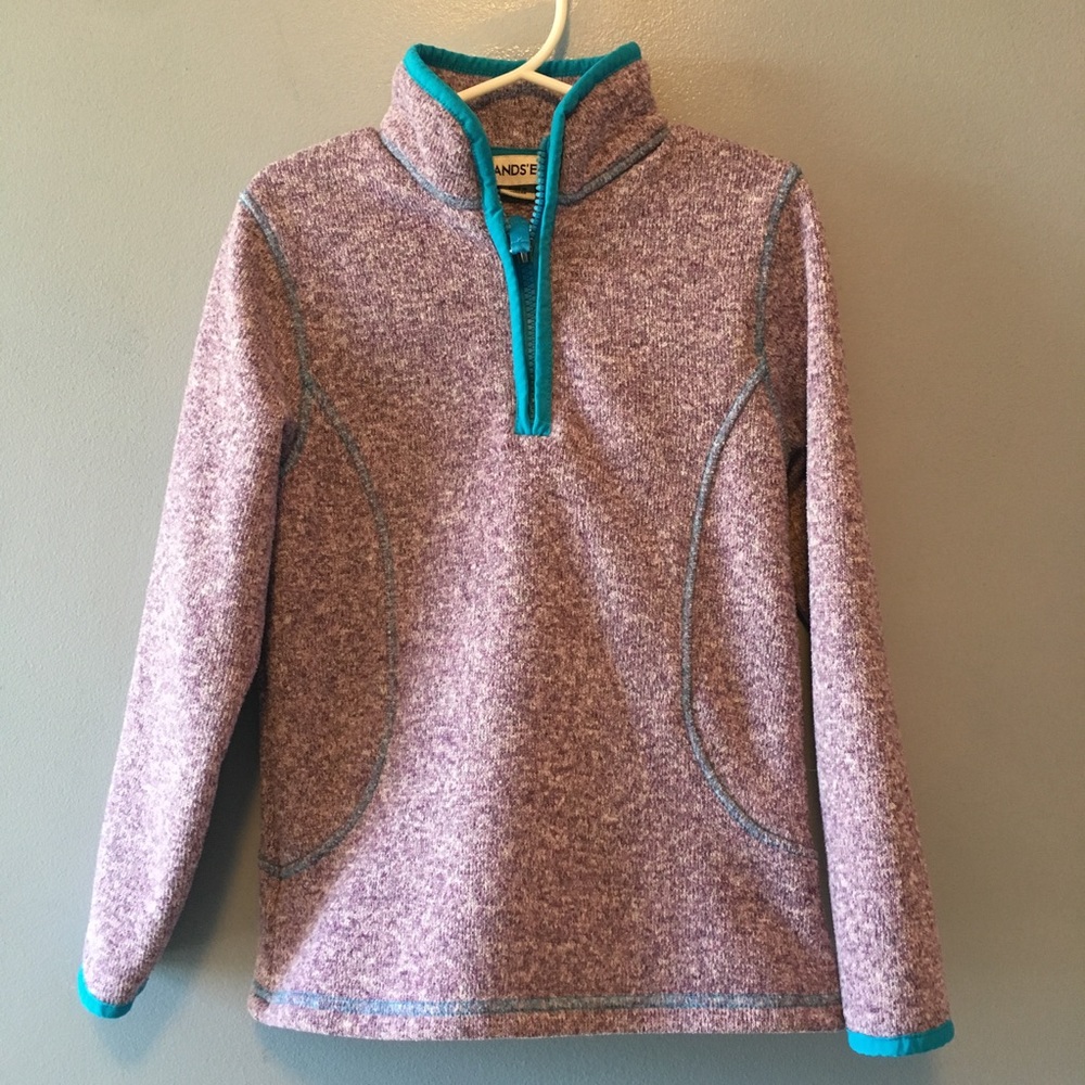 Lands End Quarter Zip Fleece